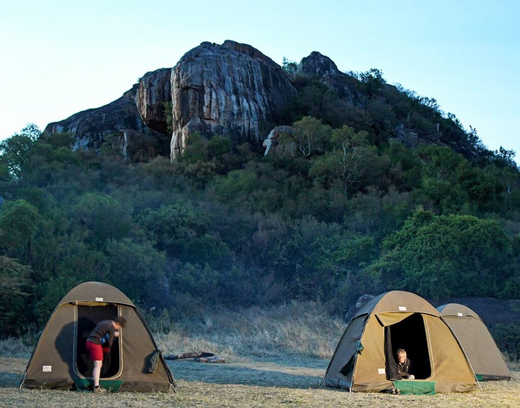 camping safari in Tanzania
